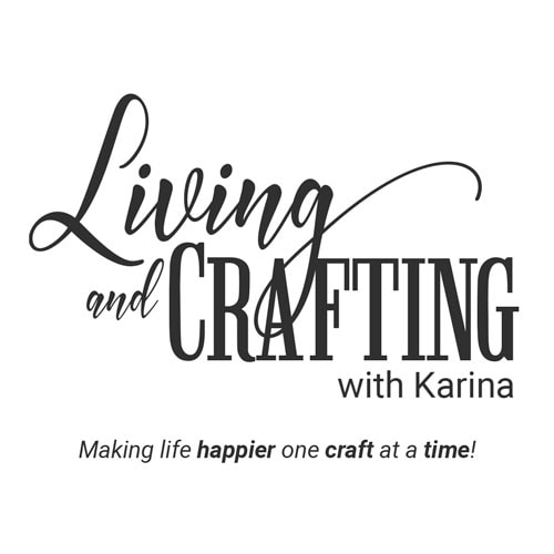 Living and Crafting Alternate Logo Monochromatic