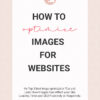 How optimize Images for Websites