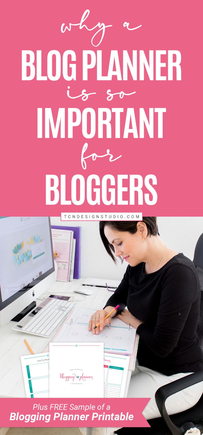 Organized Business Blogging Planner + Free Blog Planner Sample Pin 1