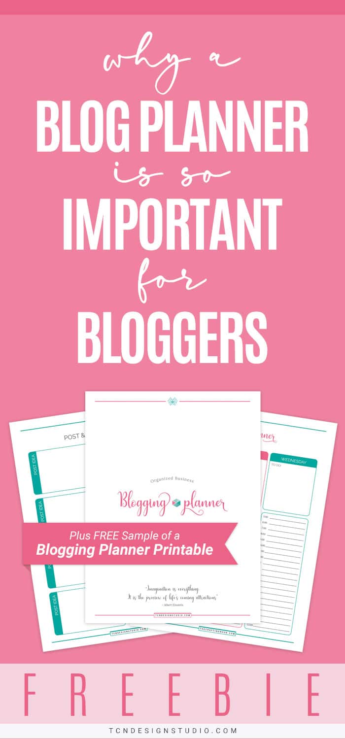 Organized Business Blogging Planner + Free Blog Planner Sample Pin 2