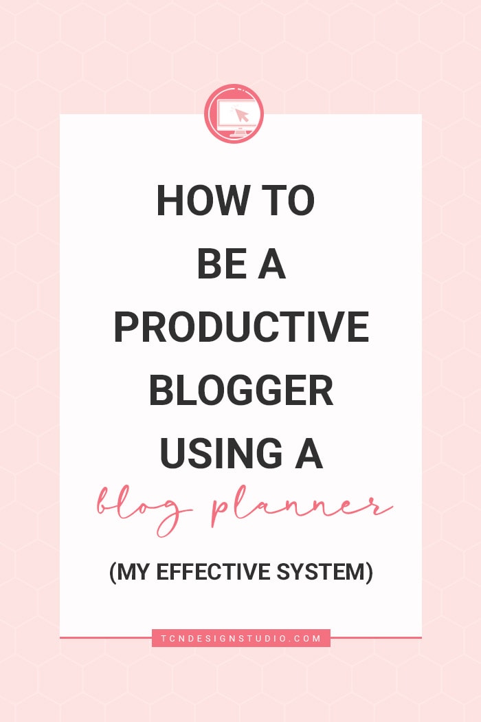 How to be a Productive Blogger using a Blogging Planner
