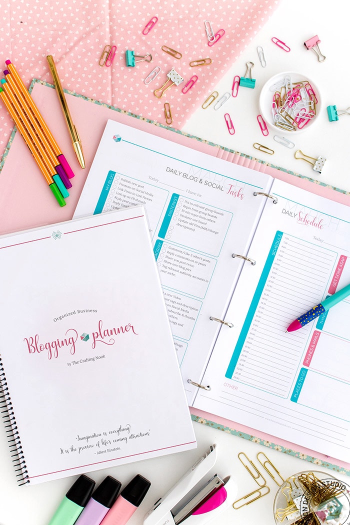 Blogging Planner 2020, Teal and Pink and so pretty.