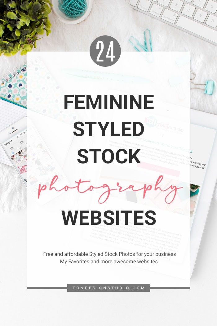 24+ Feminine Styled Stock Photography Websites
