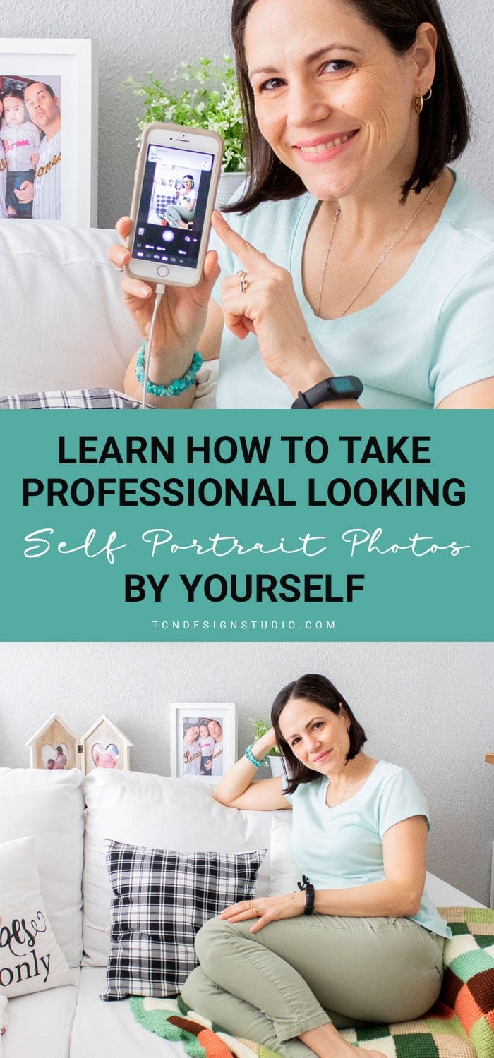 Learn how to take gorgeous looking self portrait photos by yourself