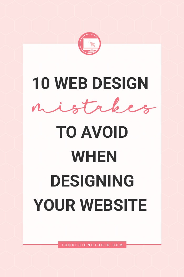 Web design mistakes to avoid when designing your website