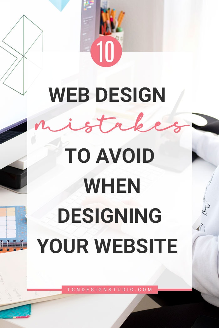 Website design mistakes to avoid when designing your site