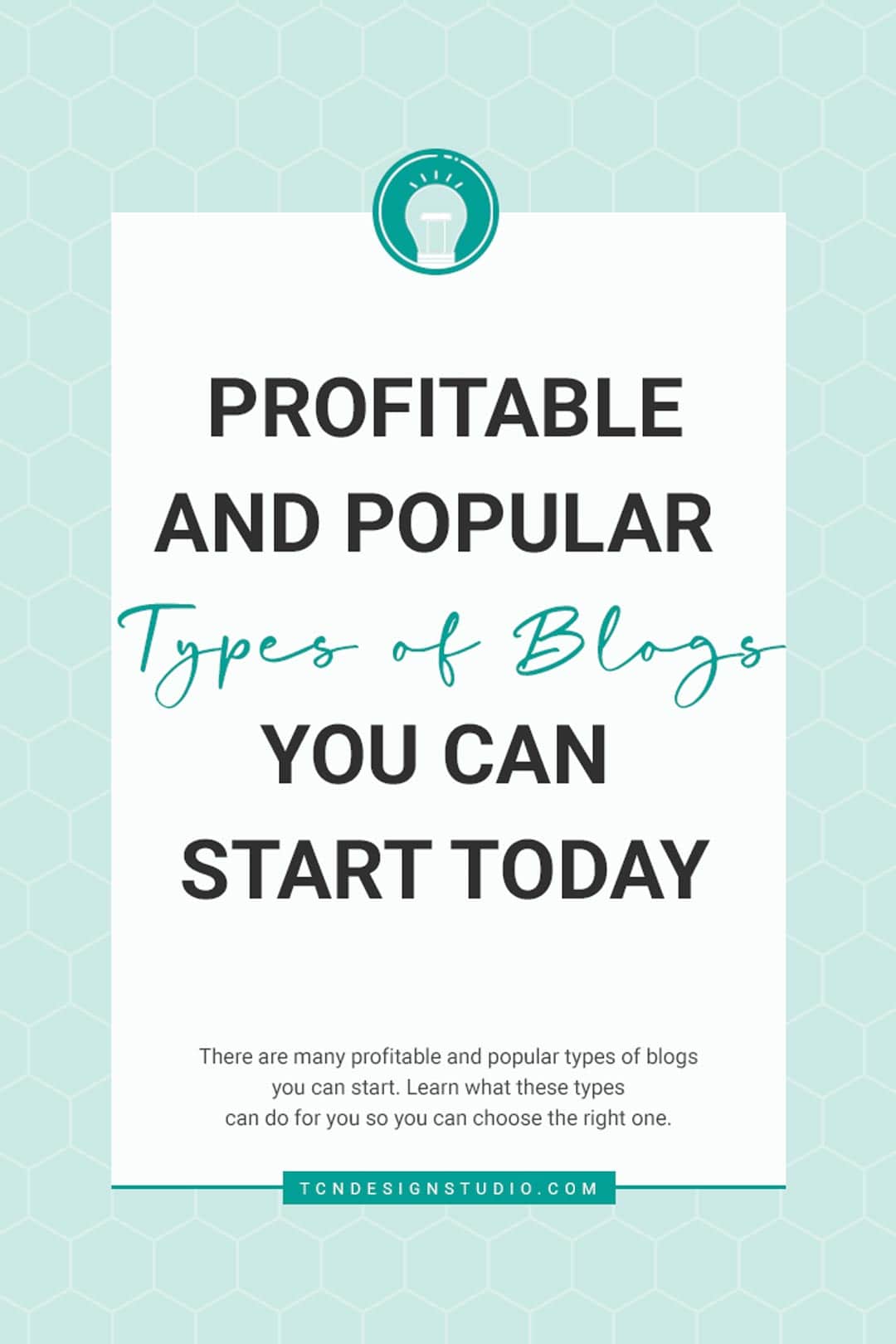 9 Profitable and Popular Types-of Blogs You Can Start Today Cover image