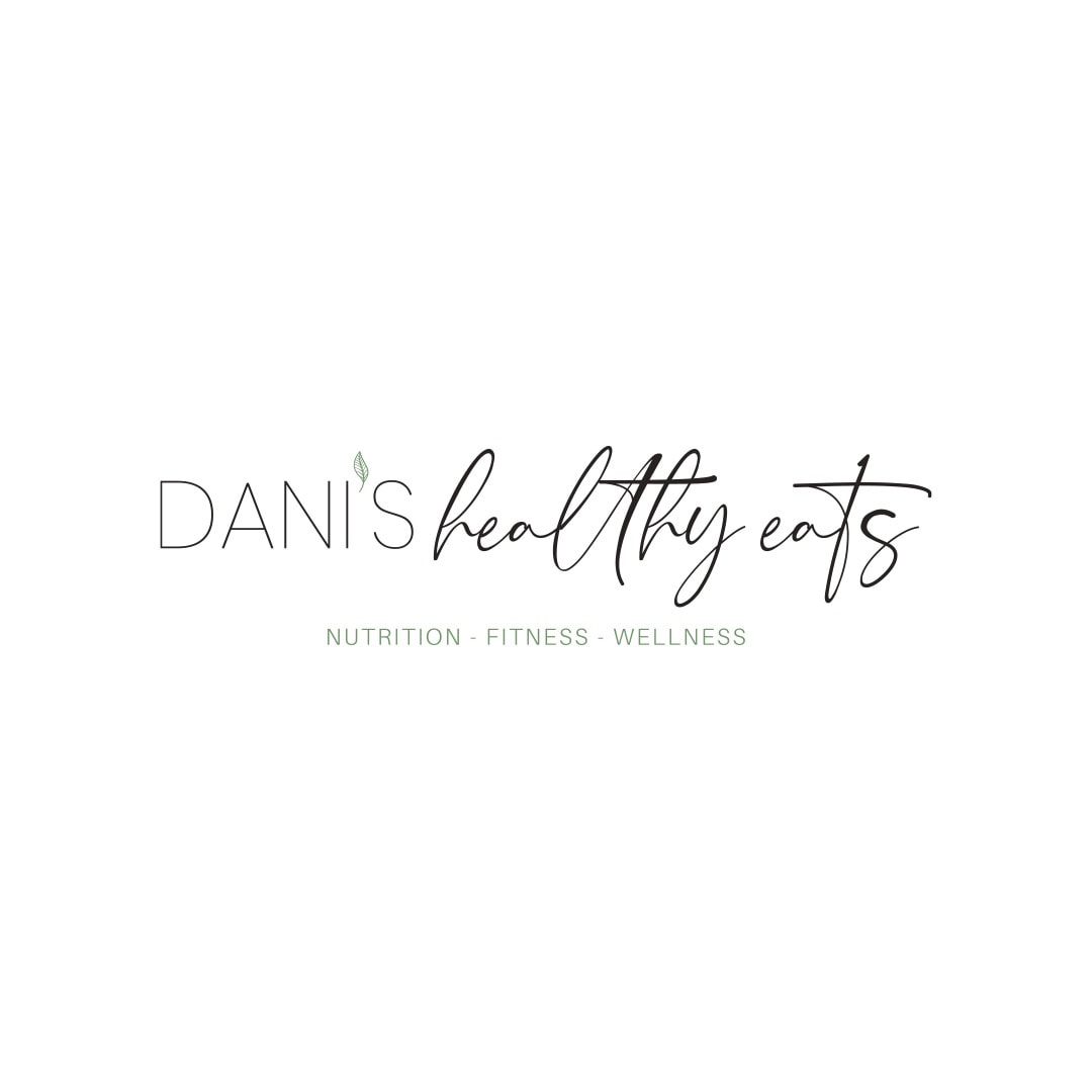 Dani's Healthy Eats Alternate Logo white on Full Color