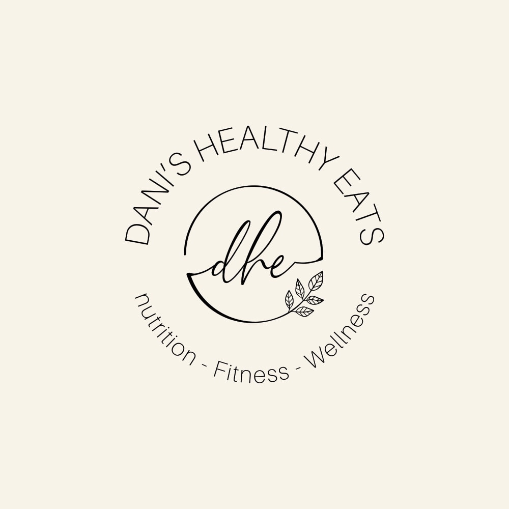 Dani's Healthy Eats Submark Logo Black