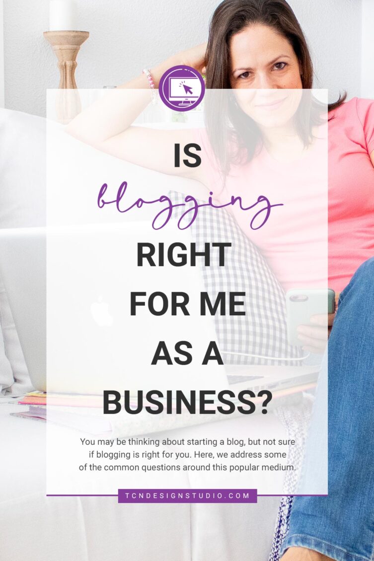 Is Blogging Right For You Cover image with photo brackgrounds and title text overlay