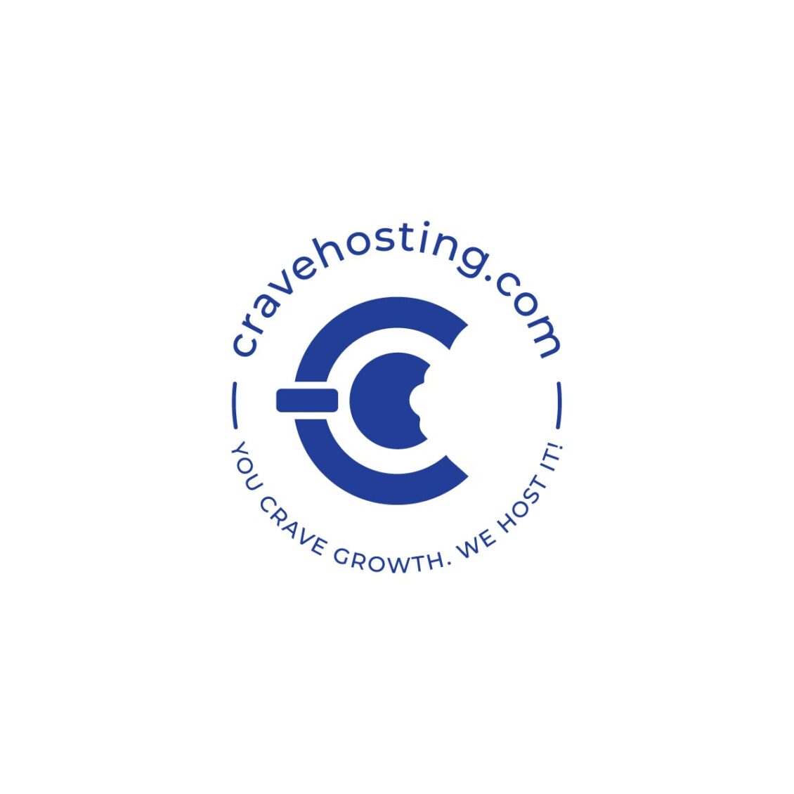 Crave Hosting submark Logo Blue