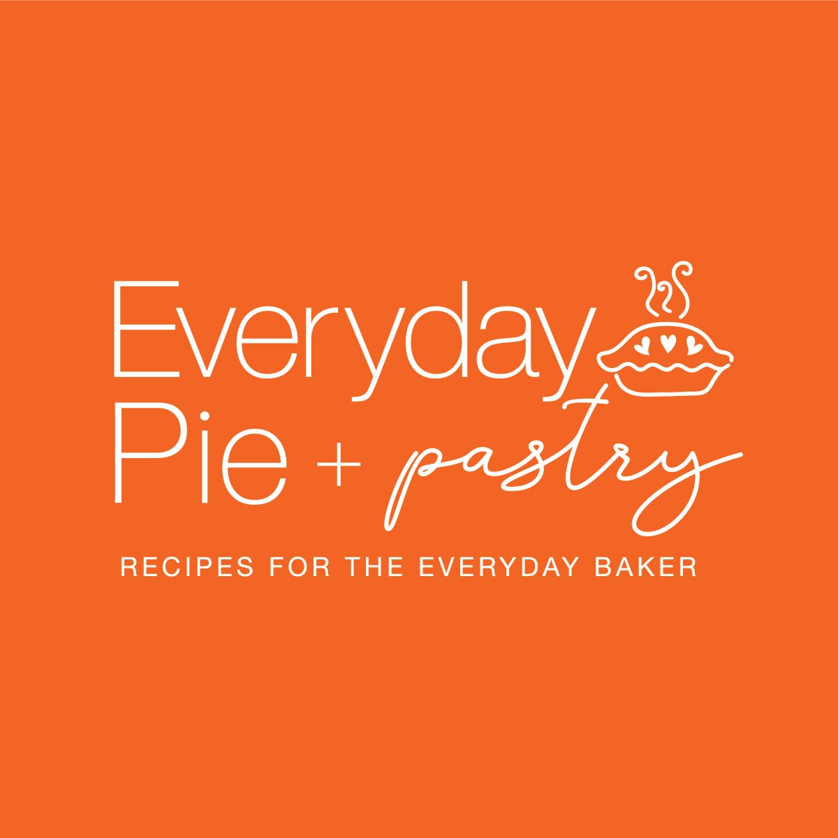 Everyday Pie Main Logo white on dark background