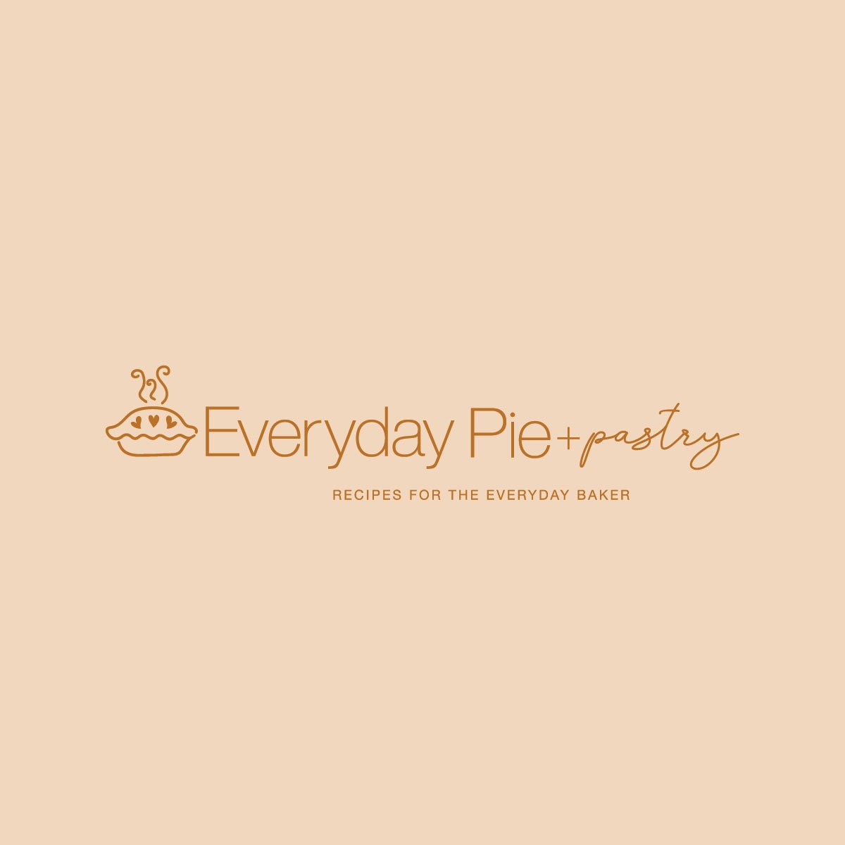 Everyday Pie Alternate Logo brown on light background