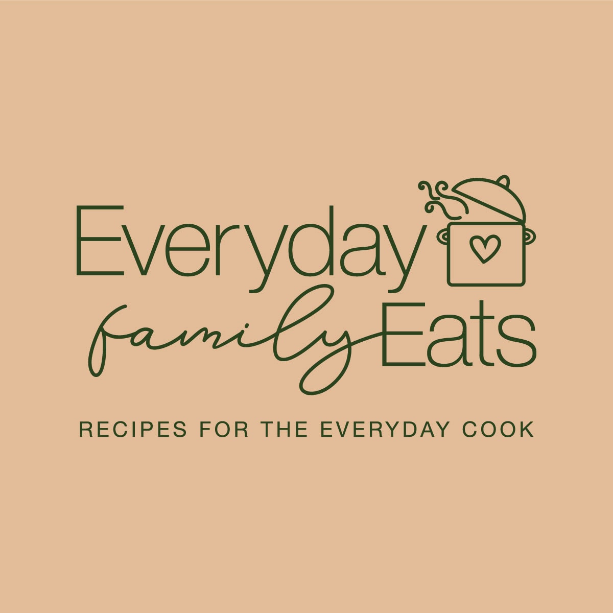 Everyday Family Eats Main Logo dark on light background