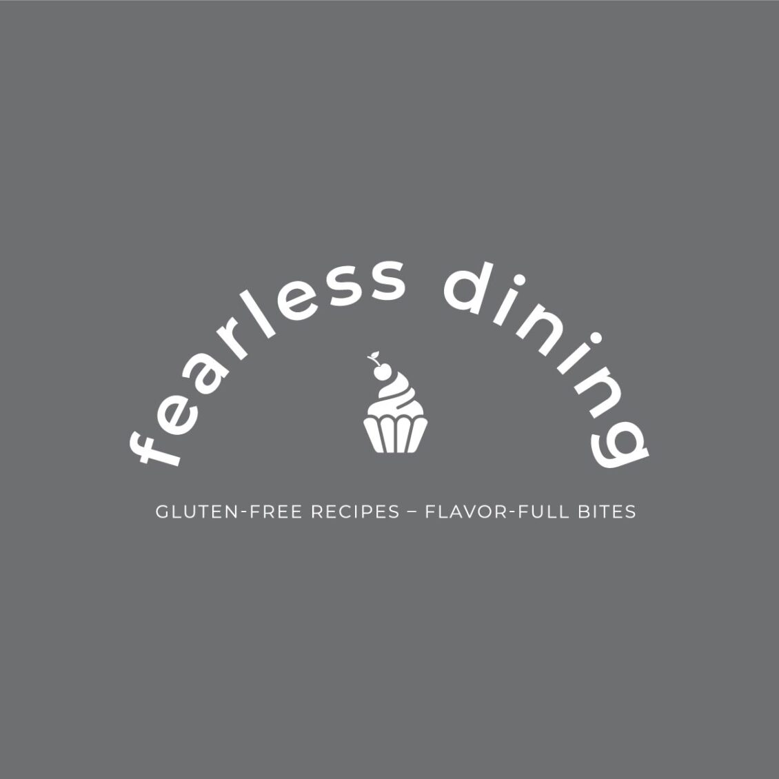 Fearless Dining Alternate Logo white on dark background