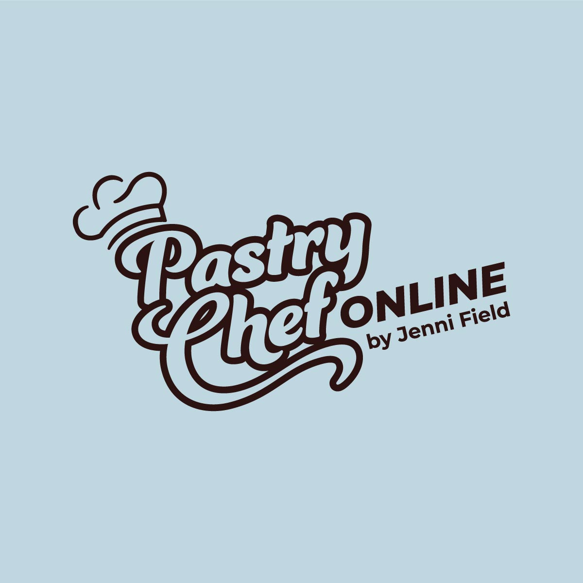 Pastry Chef Online Main Logo Black on light background