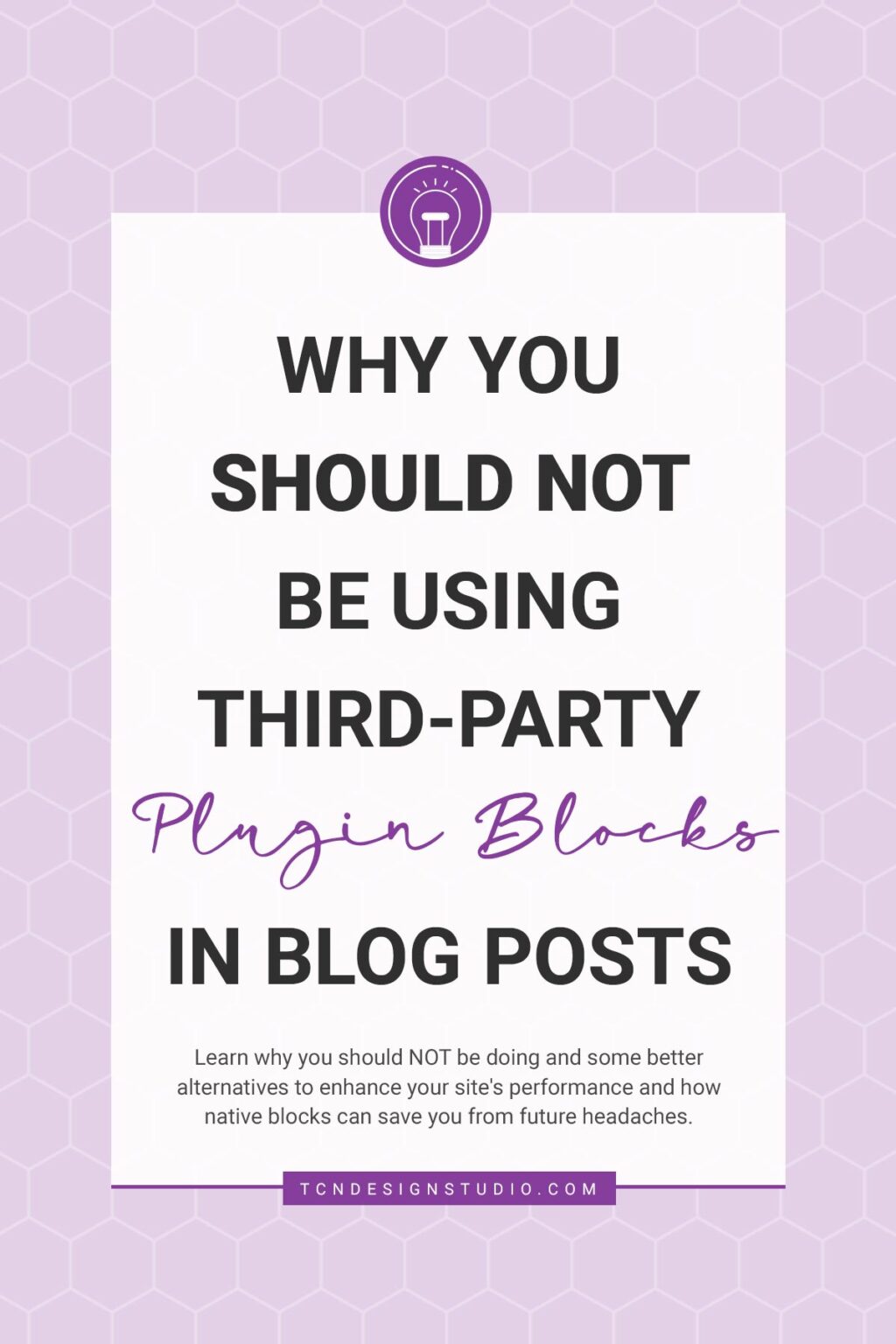Why You Should Not Be Using Third Party Plugin Blocks In Blog Posts
