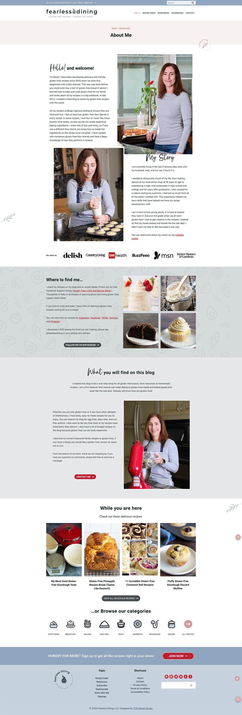Fearless Dining Website Design 2024 - TCN Design Studio